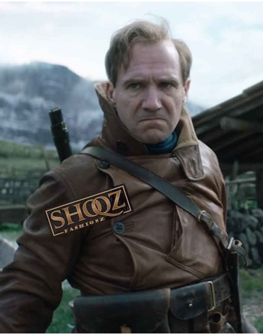 The King's Man 3 Ralph Fiennes Leather Coat